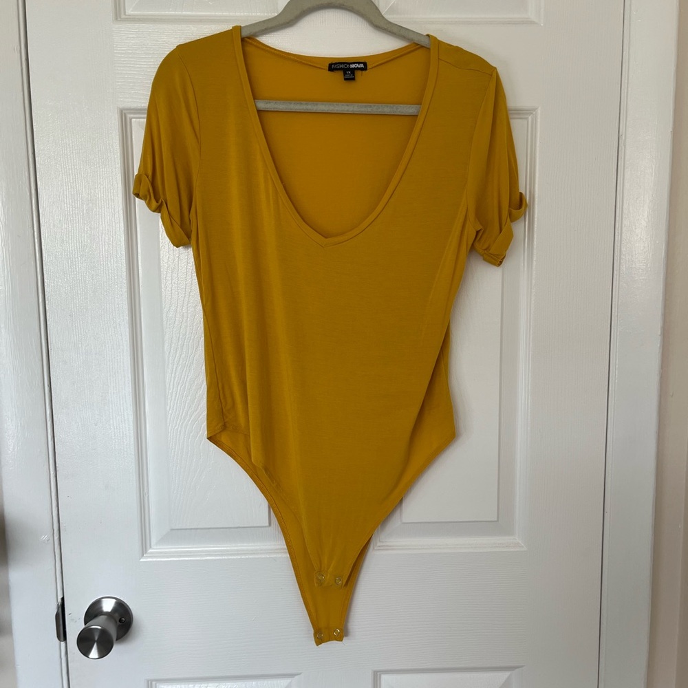 Fashion Nova Golden Bodysuit